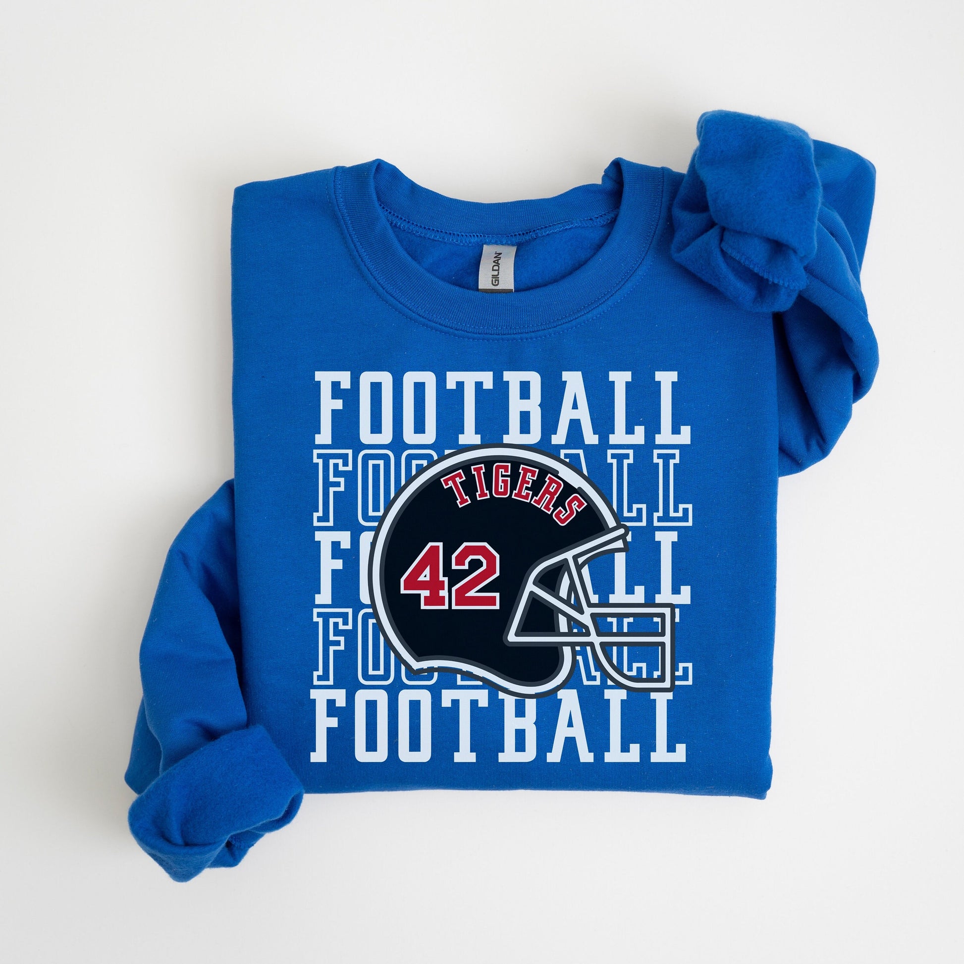 Football Sweatshirt, Personalized Football Mom Crewneck, Football Fan Pullover Shirt