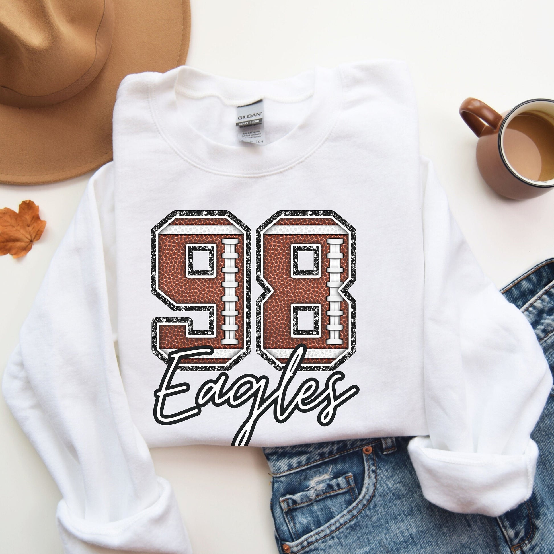 Custom Football Sweatshirt, Personalized Football Mom Sweater, Football Fan Pullover