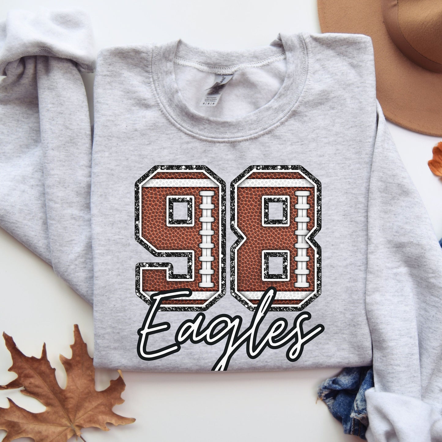 Custom Football Sweatshirt, Personalized Football Mom Sweater, Football Fan Pullover