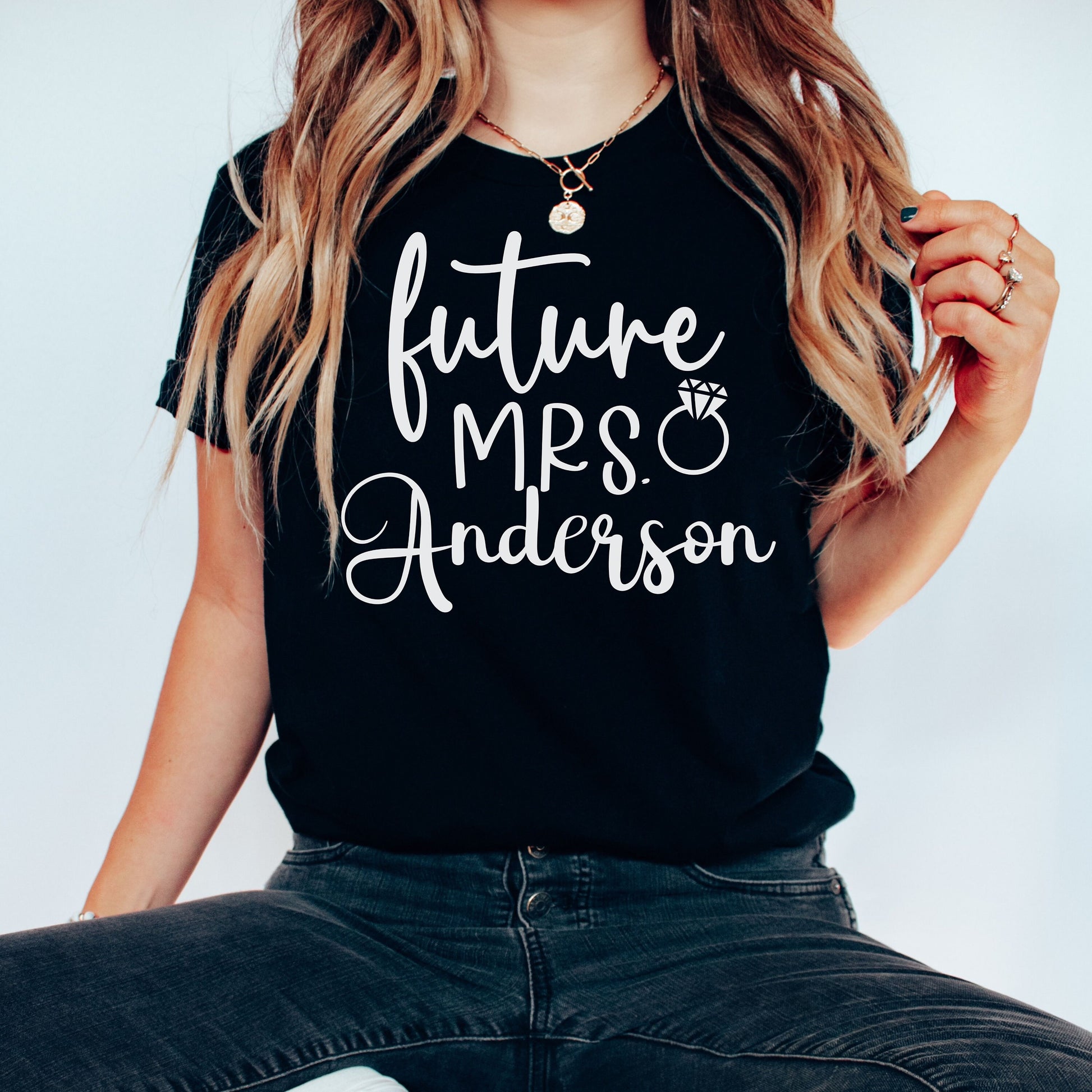 Custom Future Mrs Shirt, Personalized Bride Shirt, Engagement Announcement Shirt