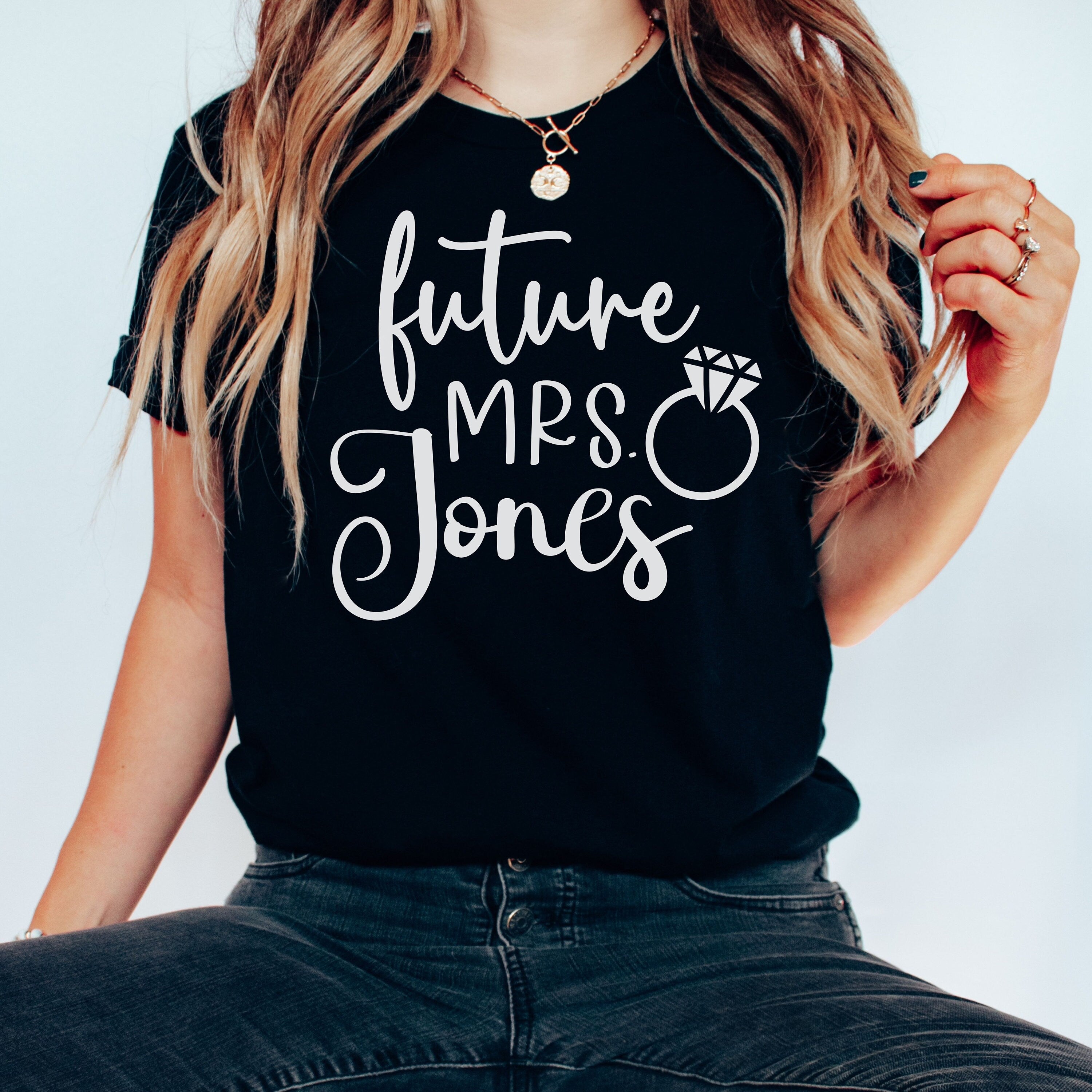 Custom Future Mrs Shirt, Personalized Bride Shirt, Engagement Announcement Shirt