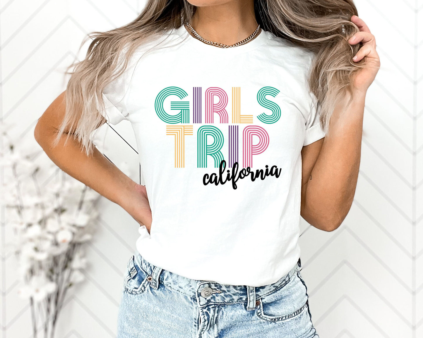 Custom Girls Trip T-shirt, customized girl's trip shirt, customized birthday trip tee