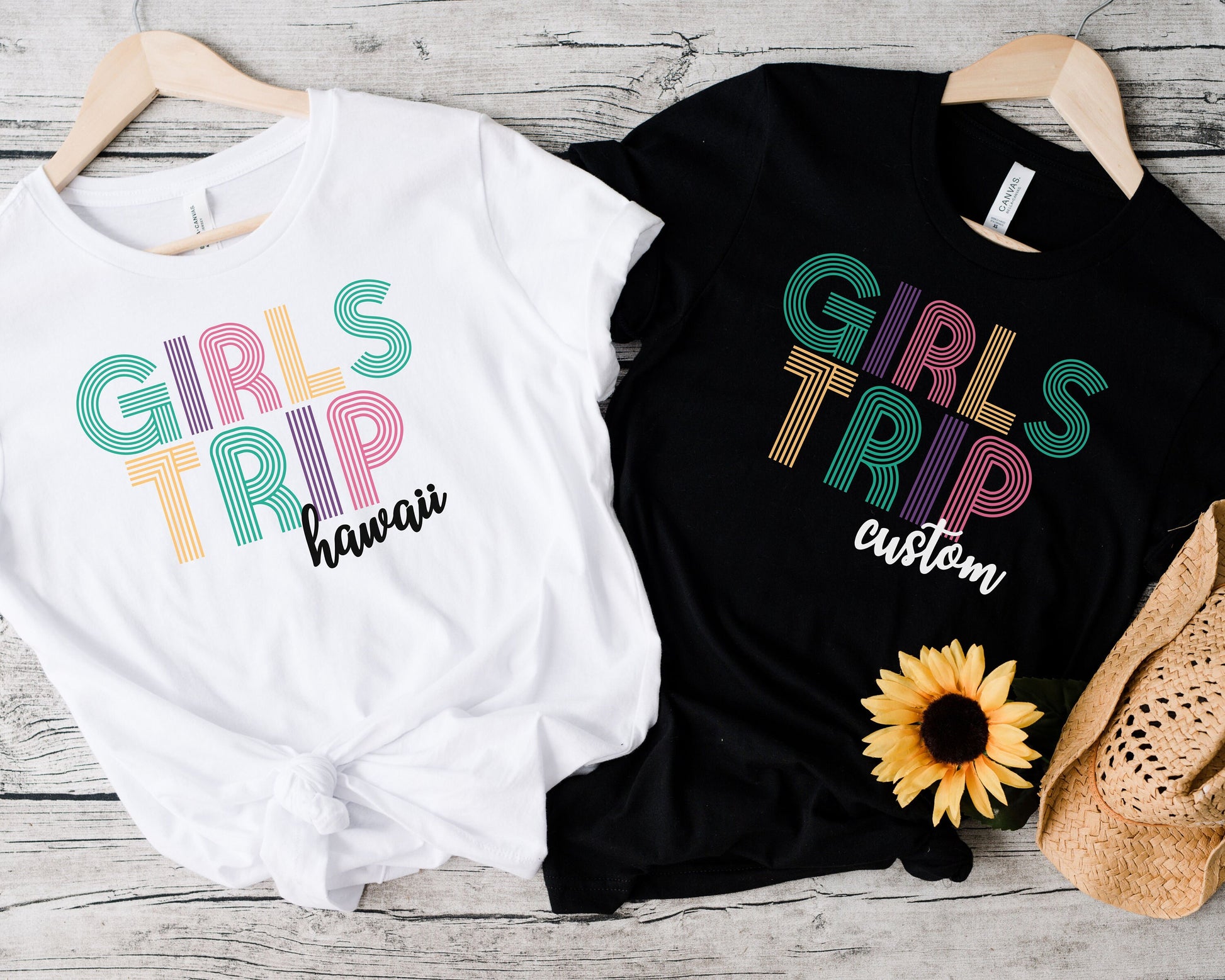 Custom Girls Trip T-shirt, customized girl's trip shirt, customized birthday trip tee