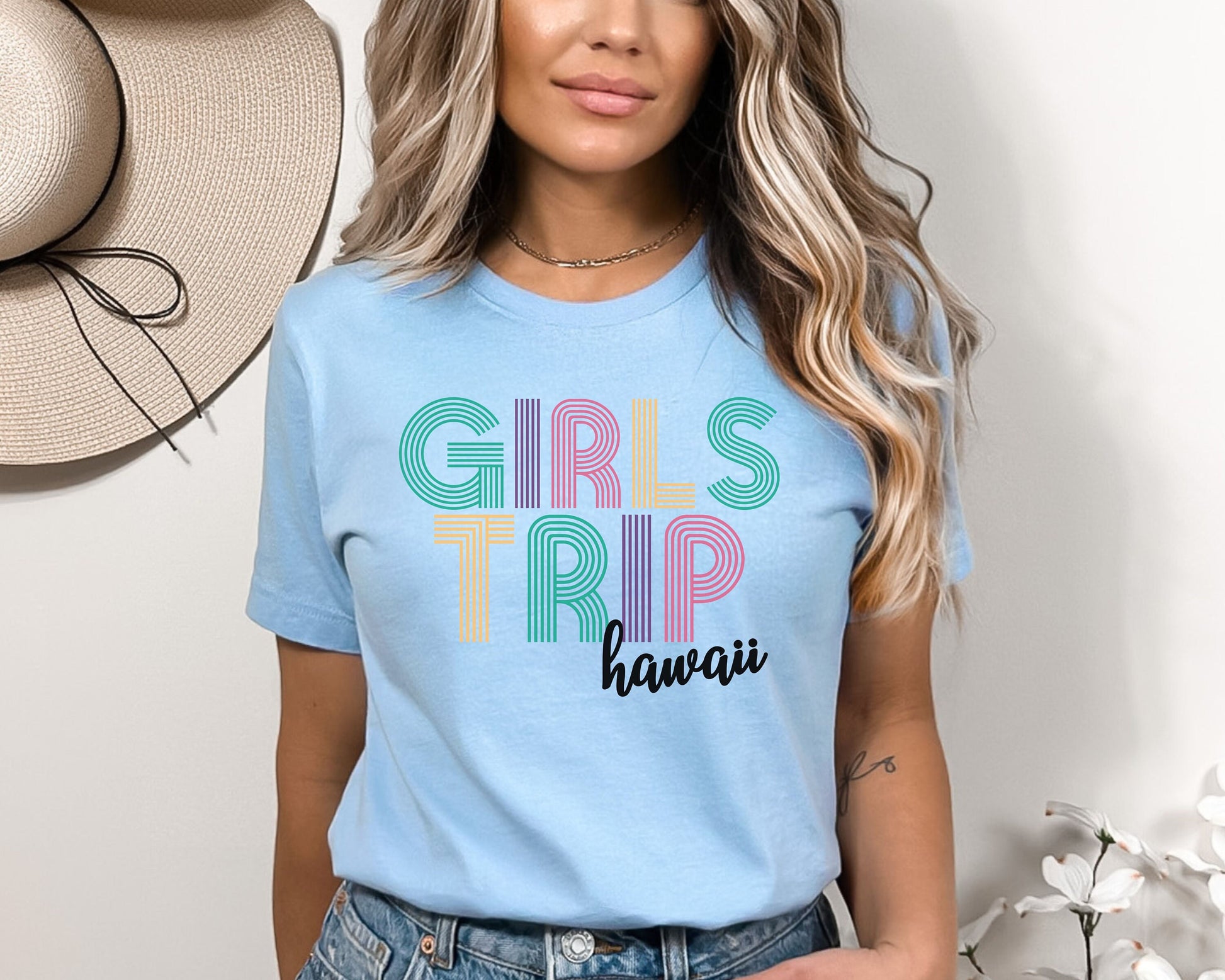 Custom Girls Trip T-shirt, customized girl's trip shirt, customized birthday trip tee