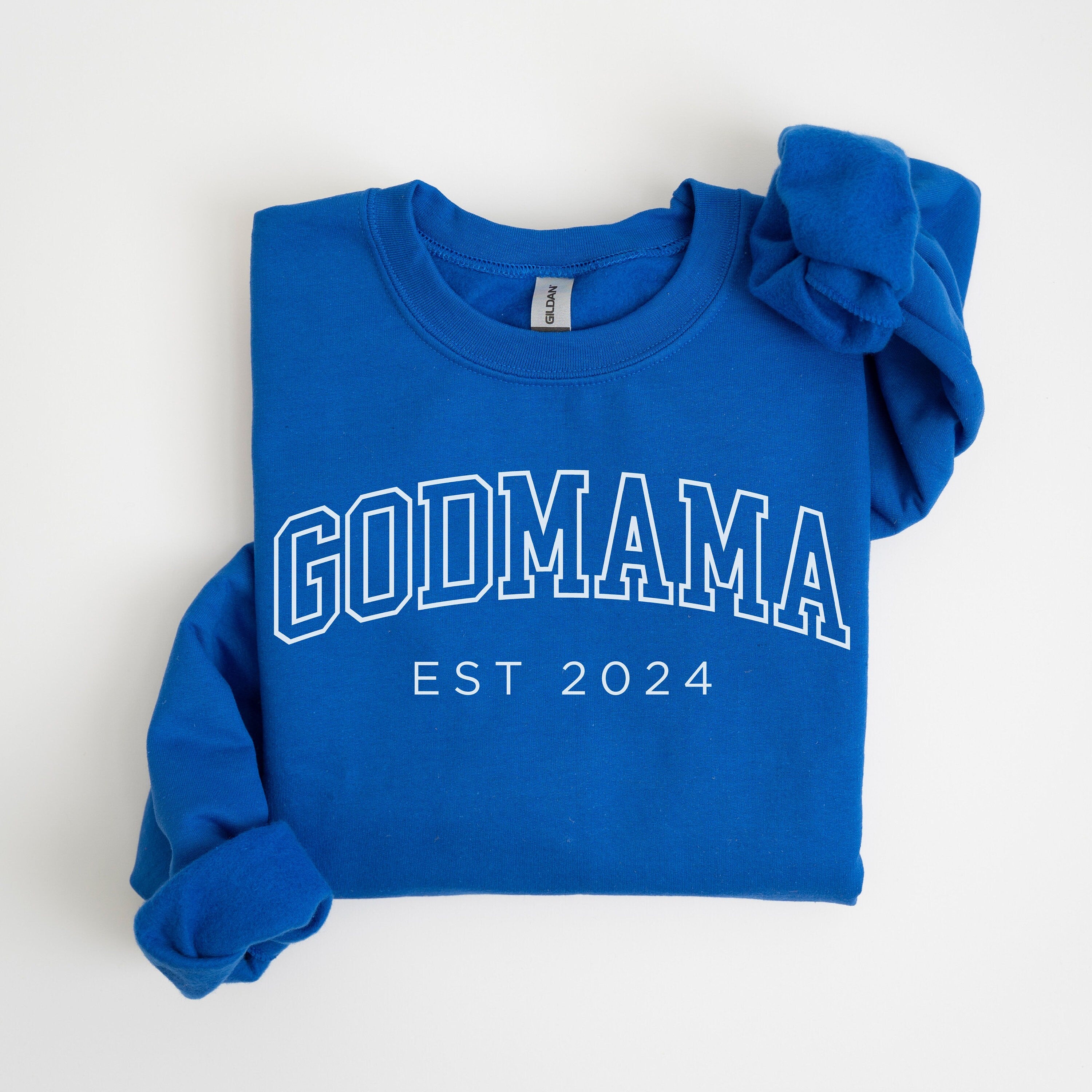 Custom Godmama Sweatshirt, Godmama Est 2024 Sweater, Gift for Godmother