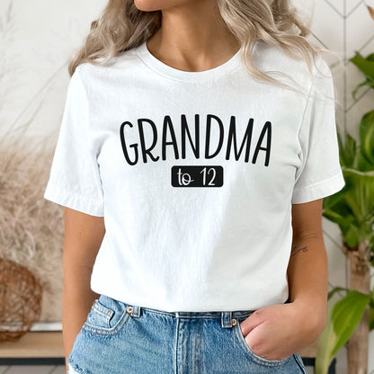 New Grandma Gift, Grandma Birthday Gift, Personalized Grandma Shirt, Mother's Day Gift