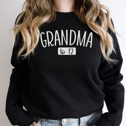 Custom Grandma sweatshirt, personalized grandma sweat shirt, this grandma belongs to