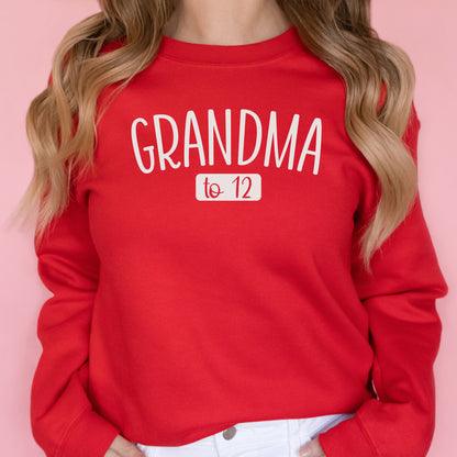 Custom Grandma sweatshirt, personalized grandma sweat shirt, this grandma belongs to