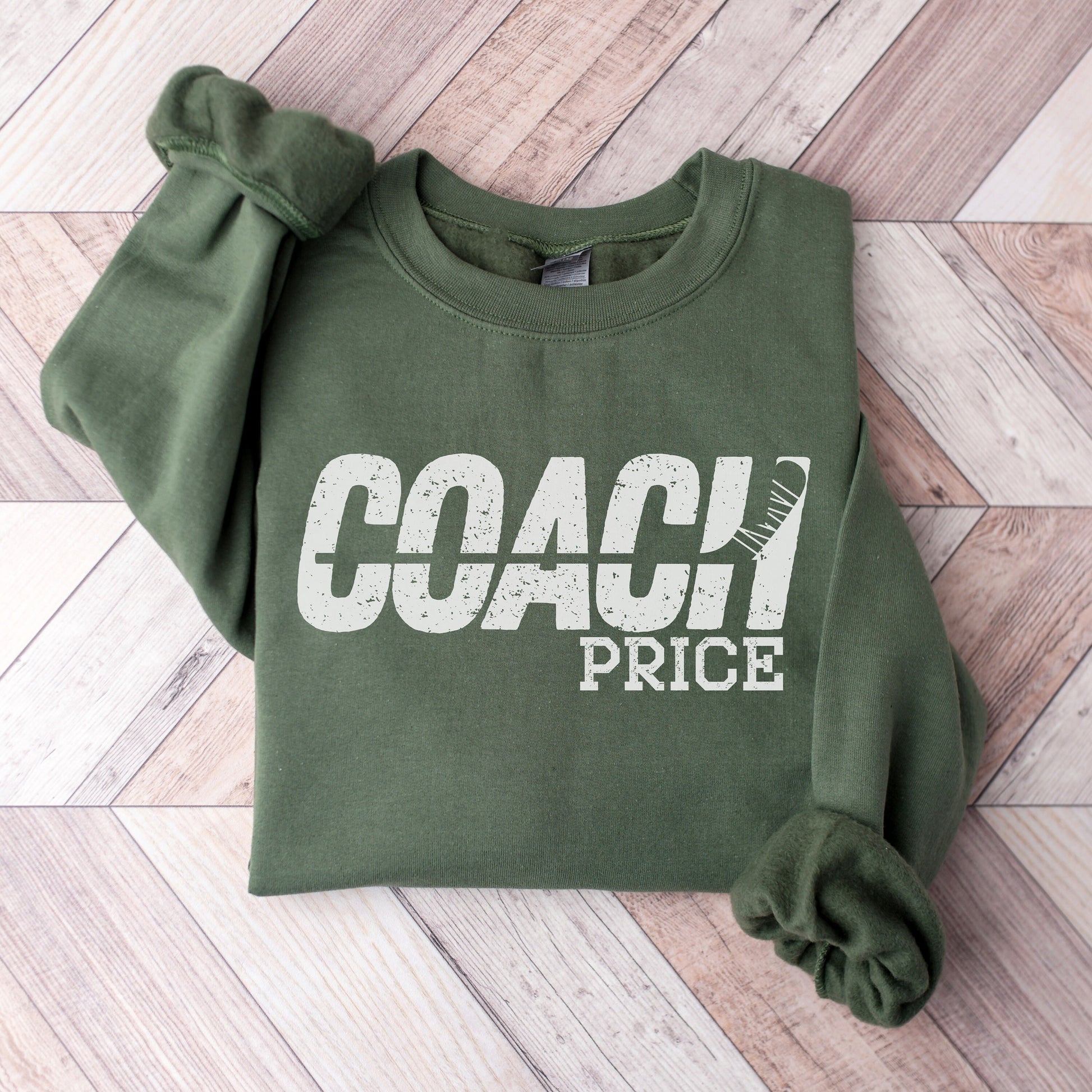 Custom Hockey Coach Sweatshirt, Personalized Hockey Coach Crewneck, Hockey Coach Gift