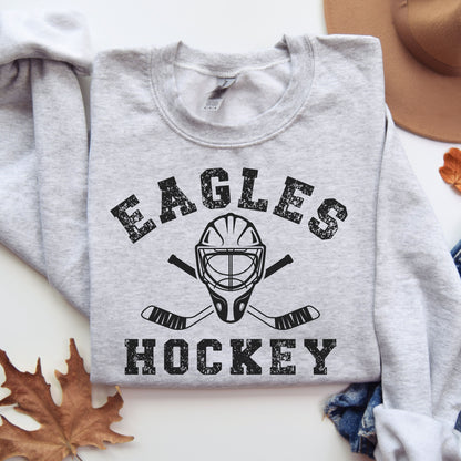 Custom Hockey Sweatshirt, Personalized Hockey Gift, Hockey Team Crewneck