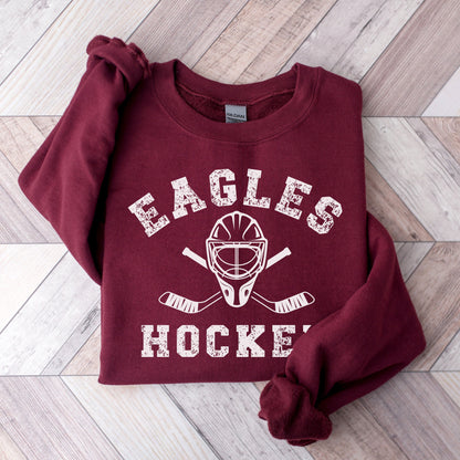 Custom Hockey Sweatshirt, Personalized Hockey Gift, Hockey Team Crewneck