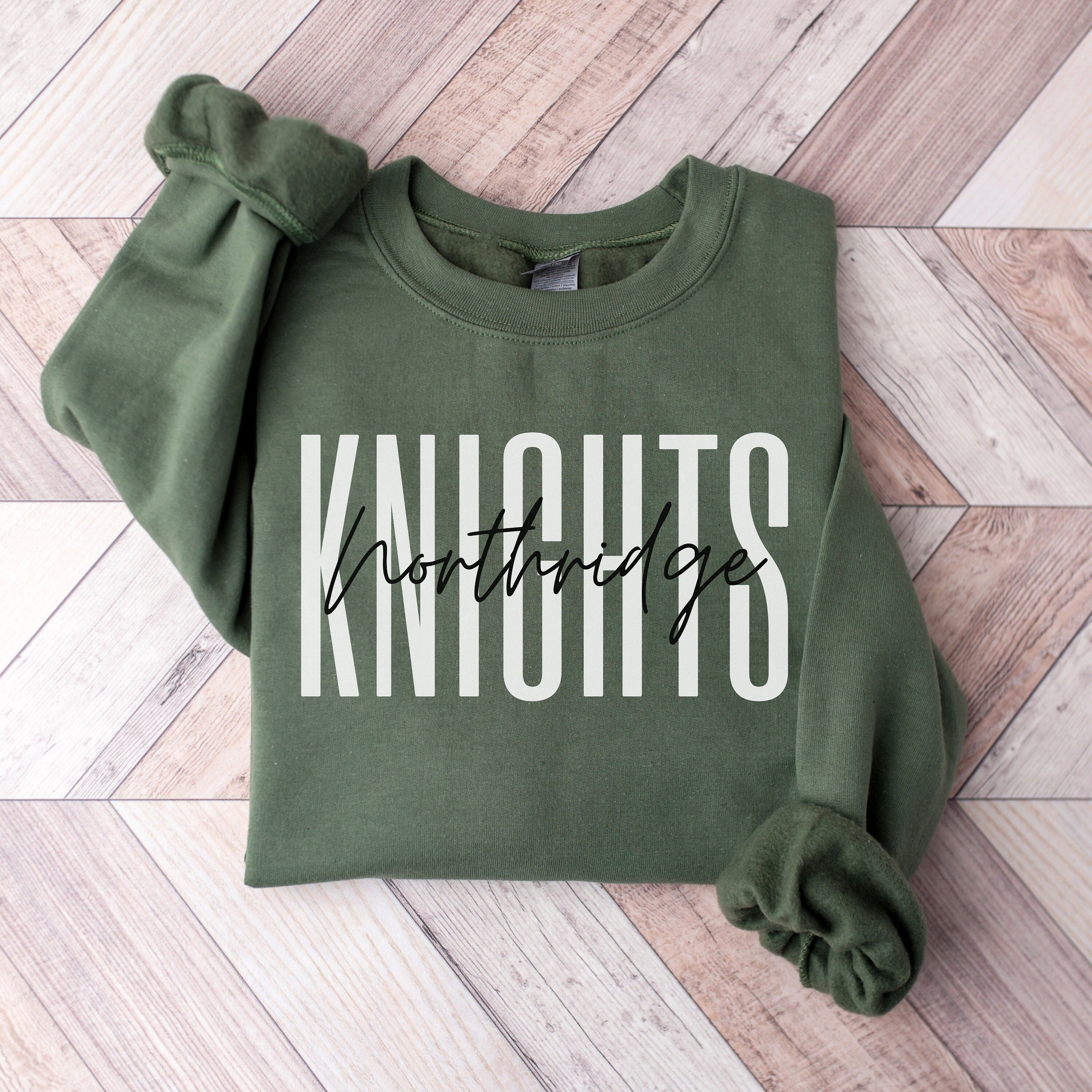 Custom Mascot Sweatshirt, Personalized School Sweatshirt, School Knights Sweater