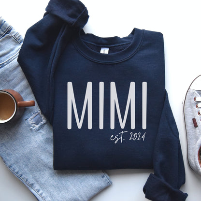 Custom Mimi Est Sweatshirt, Personalized Mimi 2024, Mimi shirt