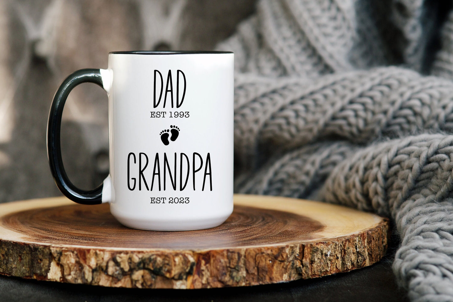 Dad Grandpa Pregnancy Announcement Mug, Baby Announcement New Grandpa Mug, New Grandpa Gift, First Time Grandpa, Custom Grandpa Mug