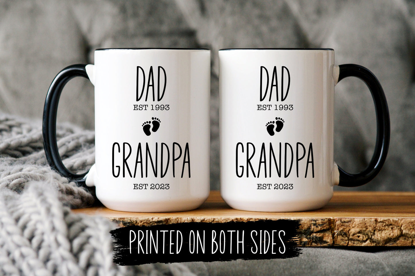 Dad Grandpa Pregnancy Announcement Mug, Baby Announcement New Grandpa Mug, New Grandpa Gift, First Time Grandpa, Custom Grandpa Mug