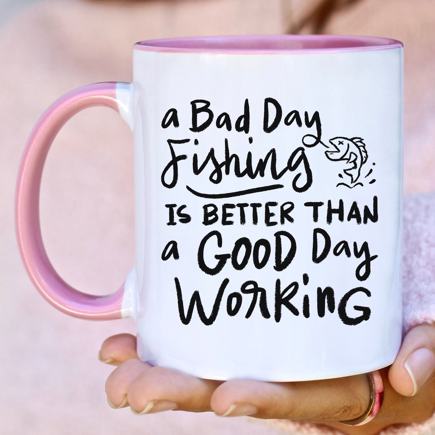 Fishing Coffee Mugs Fisher Gifts Funny Dad Appreciation Coworker Friends Sarcastic Mugs Husband Caffeine Cups Fun Bad Fishing Day Quotes