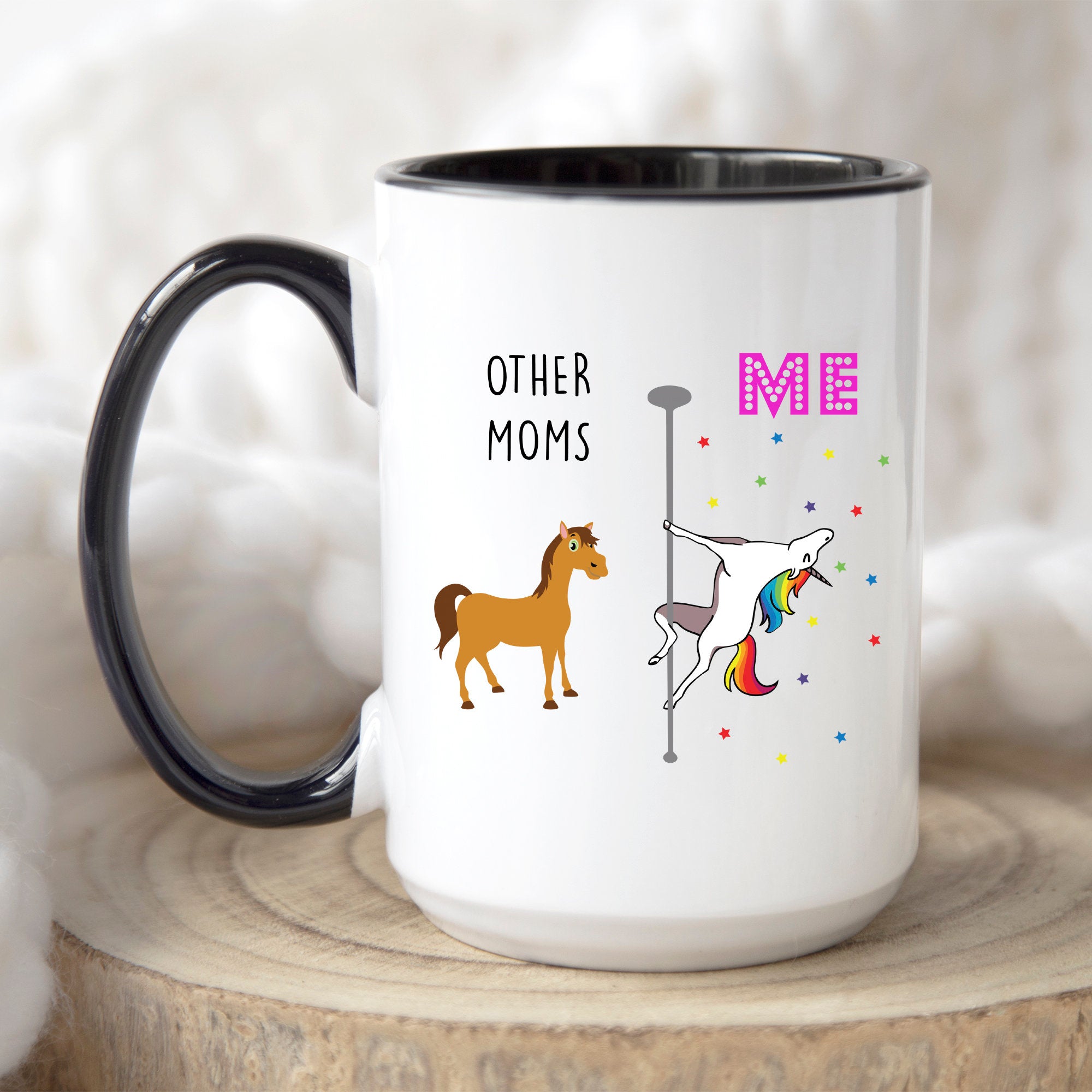 Funny Mom Coffee Mugs Mother's Day Gift From Daughter Son Best Mom Tea Cups Pole Dancing Unicorn Mugs Perfect Gift For Coffee Tea Lovers