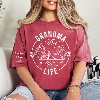 Grandma's Camping Life Tee: Personalized Outdoor Adventure Shirt