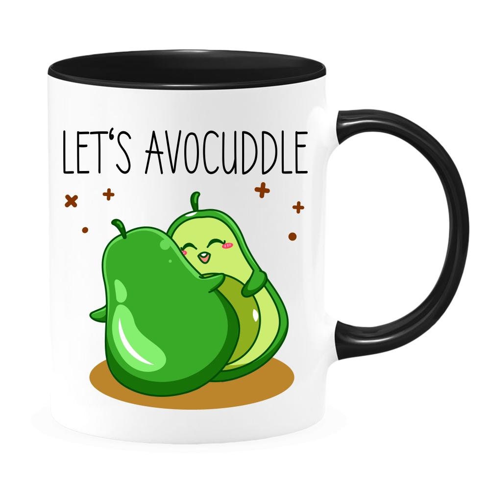 Let's Avocuddle - Valentines Day Mug - Valentines Day Gift - Avocado Mug - Cute Avocado Mug - Cute Avocado Gift - Gift for Girlfriend