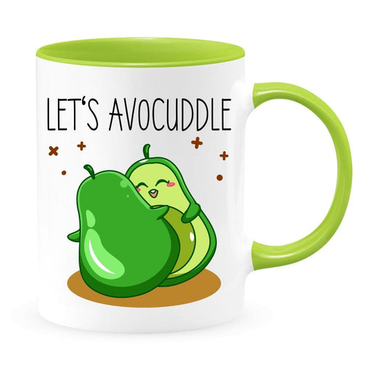 Let's Avocuddle - Valentines Day Mug - Valentines Day Gift - Avocado Mug - Cute Avocado Mug - Cute Avocado Gift - Gift for Girlfriend