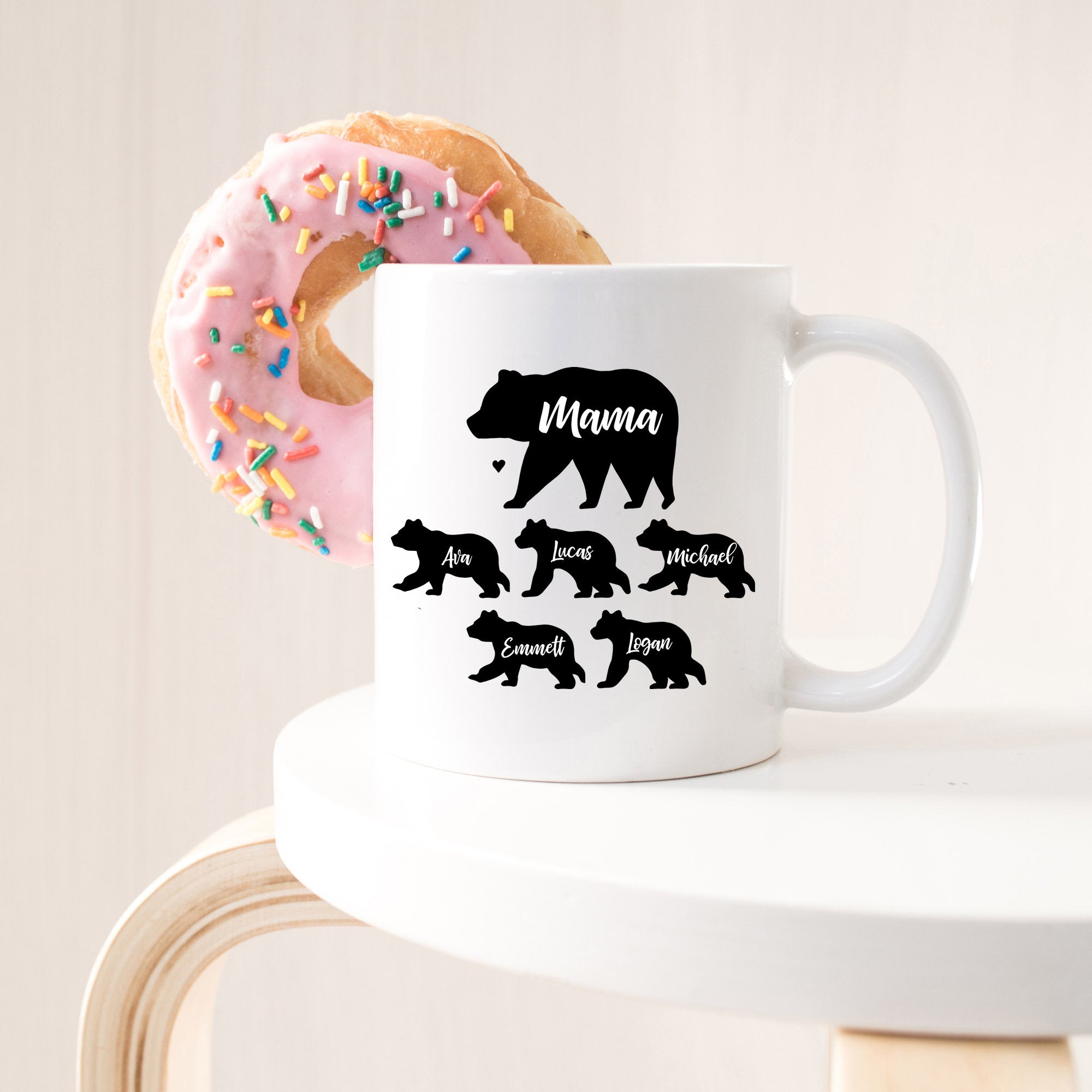 Mama Bear Coffee Mug Christmas Gift from Daughter Mom Gifts for Mom Gifts from Son Gift from Husband Gift from Kids