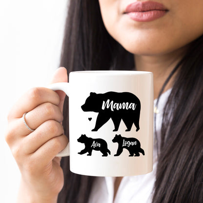 Mama Bear Coffee Mug Christmas Gift from Daughter Mom Gifts for Mom Gifts from Son Gift from Husband Gift from Kids