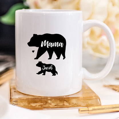 Mama Bear Coffee Mug Christmas Gift from Daughter Mom Gifts for Mom Gifts from Son Gift from Husband Gift from Kids