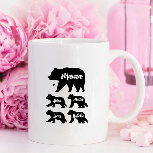 Mama Bear Coffee Mug Christmas Gift from Daughter Mom Gifts for Mom Gifts from Son Gift from Husband Gift from Kids