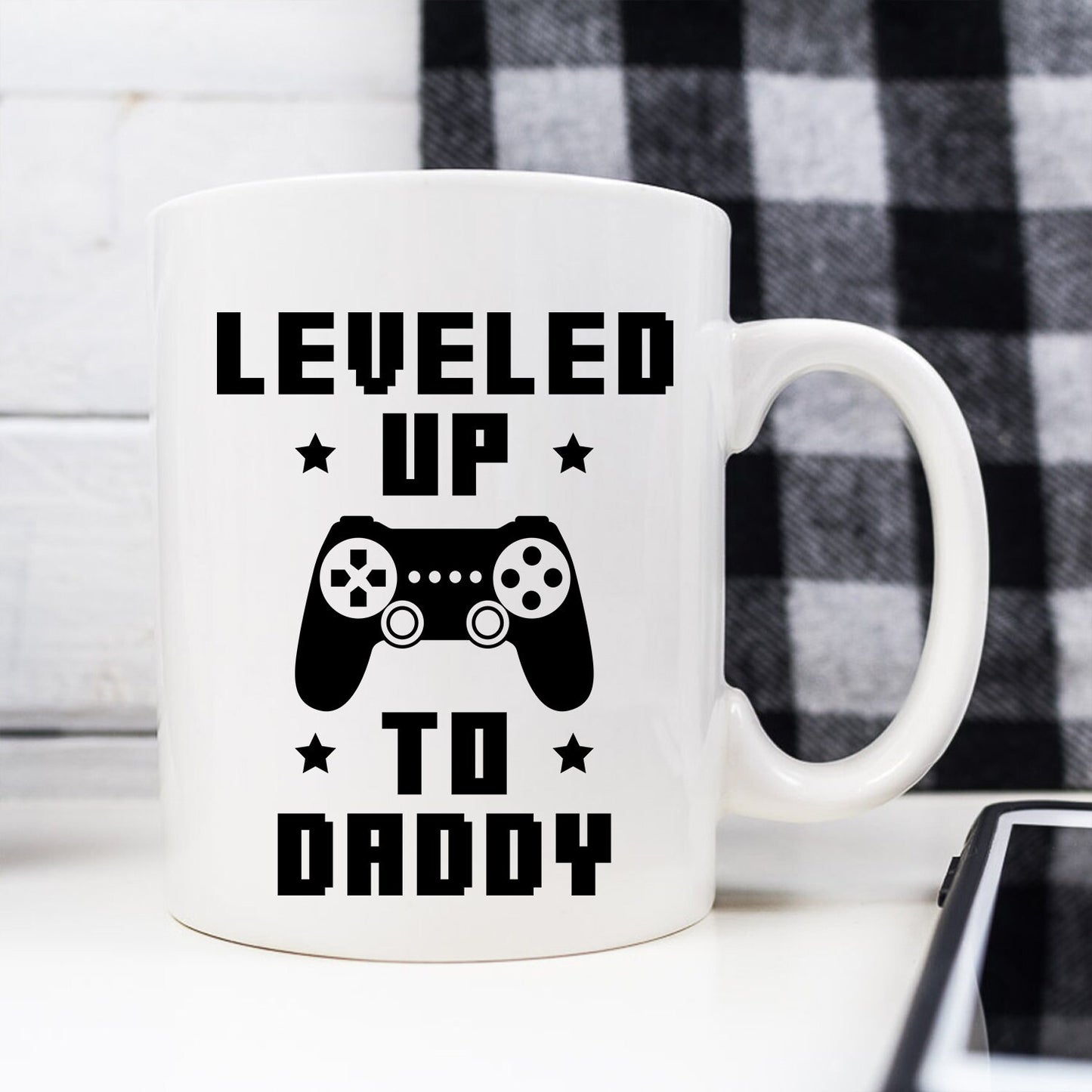 New Dad Coffee Mug Gifts For New Daddy Gamer Dad Mugs Daddy Cups Pregnancy Announcement Gift Ideas Leveled Up To Daddy