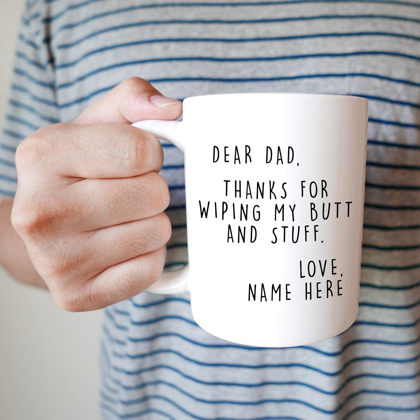 Personalized Fathers Day Gift From Daughter Custom Dad Mug From Son From Kids From Wife From Baby Girl Fathers Day Gag Gift Dad Mug