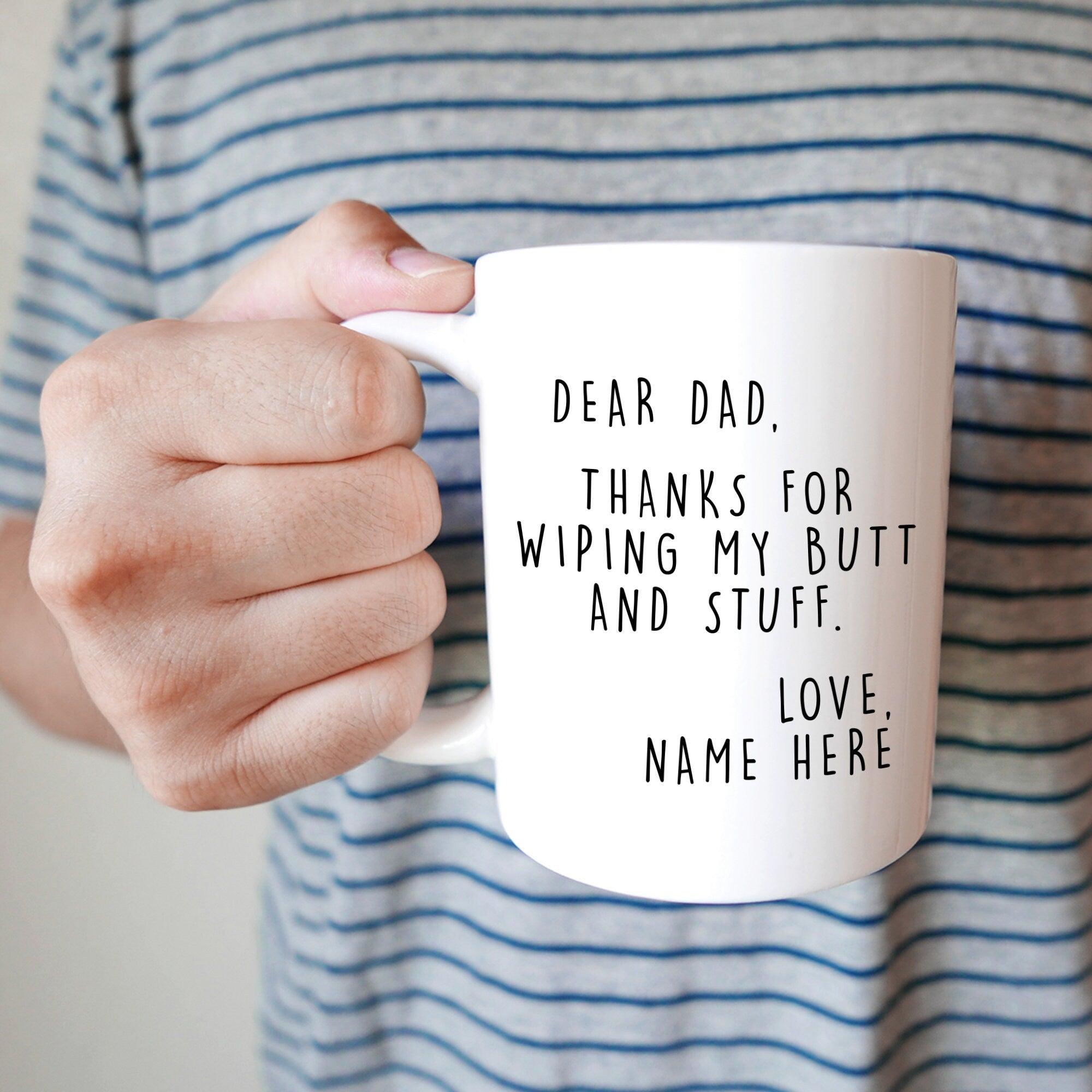 Personalized Fathers Day Gift From Daughter Custom Dad Mug From Son From Kids From Wife From Baby Girl Fathers Day Gag Gift Dad Mug