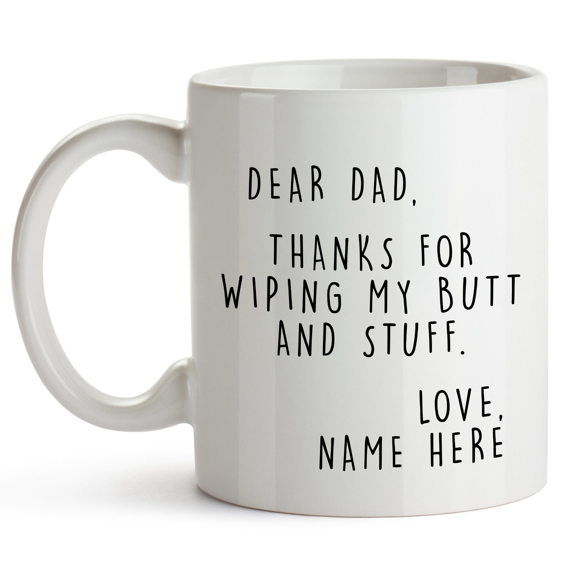 Personalized Fathers Day Gift From Daughter Custom Dad Mug From Son From Kids From Wife From Baby Girl Fathers Day Gag Gift Dad Mug