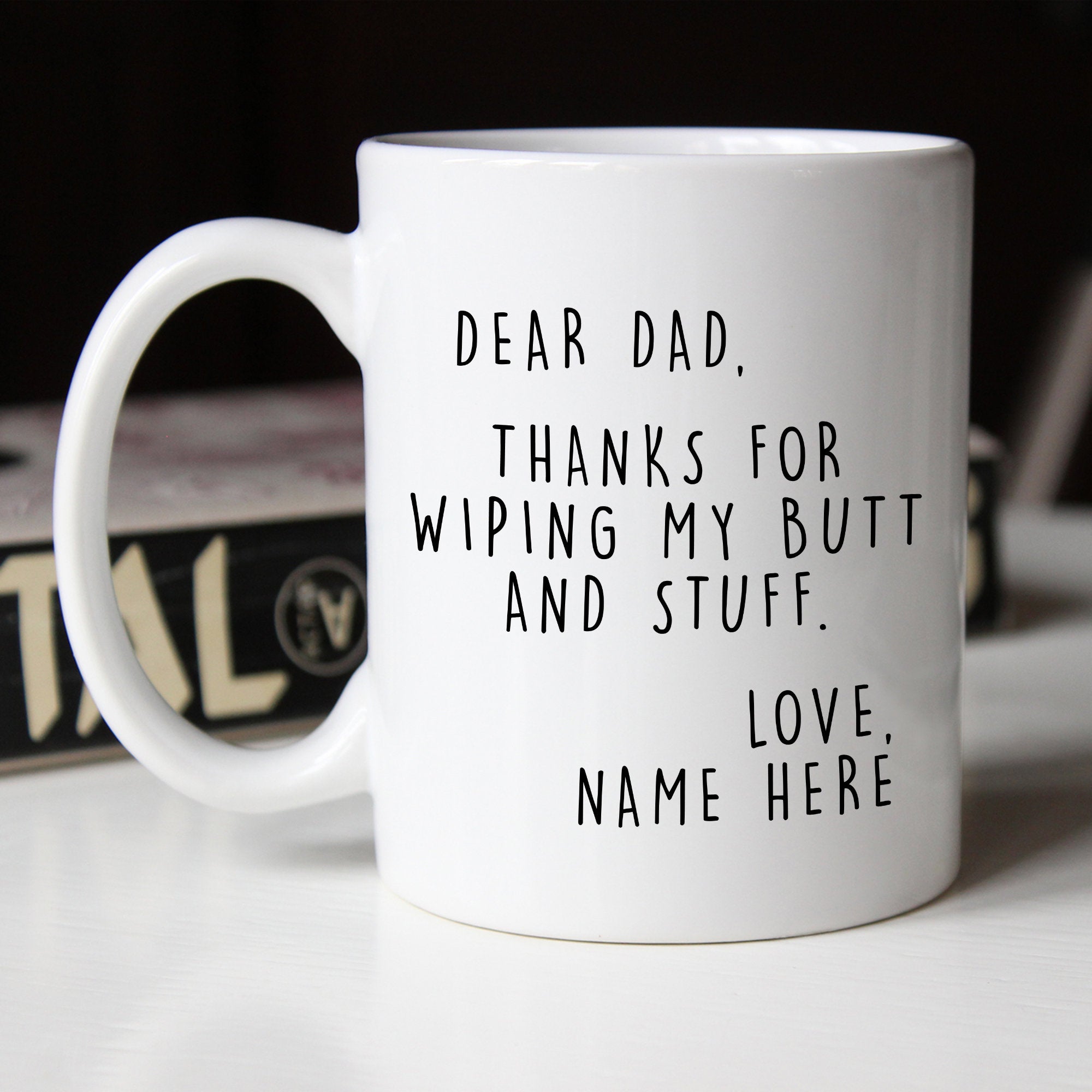 Personalized Fathers Day Gift From Daughter Custom Dad Mug From Son From Kids From Wife From Baby Girl Fathers Day Gag Gift Dad Mug