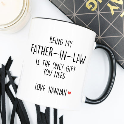 Personalized Father in Law Mug Father in Law Gift Custom Father-in-Law Gift Wedding Gift from Bride Father in Law Gift from Bride