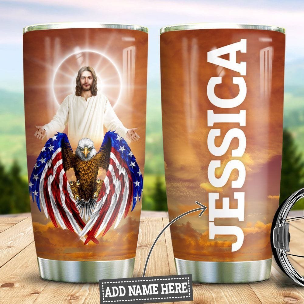 American Eagle Faith Personalized Tumbler