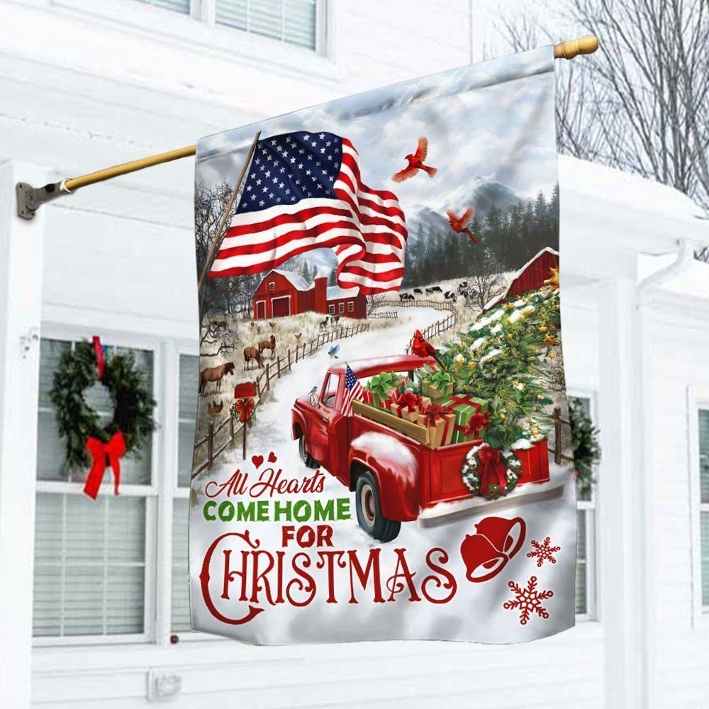 American Flag Christmas Garden Yard Decoration