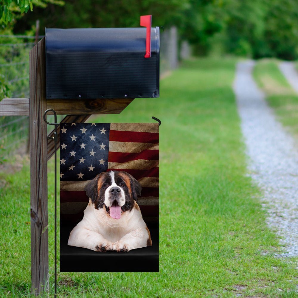 American Flag Dog Garden Flags