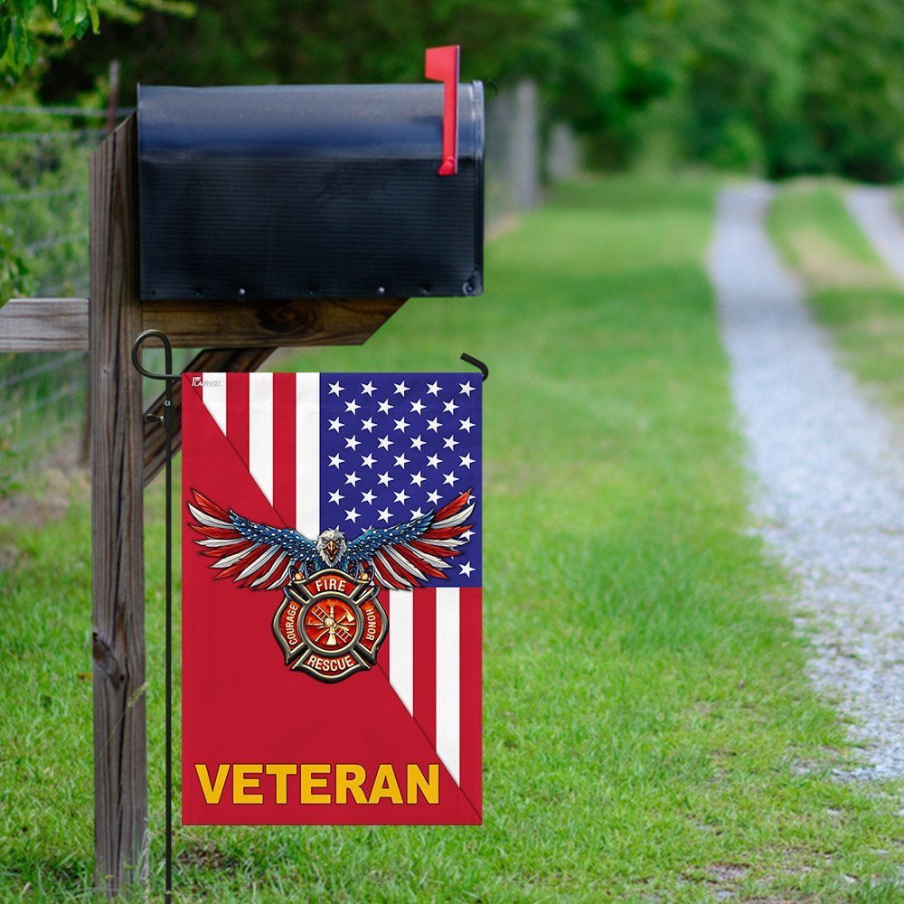 American Flag for Veteran, Firefighter and Garden