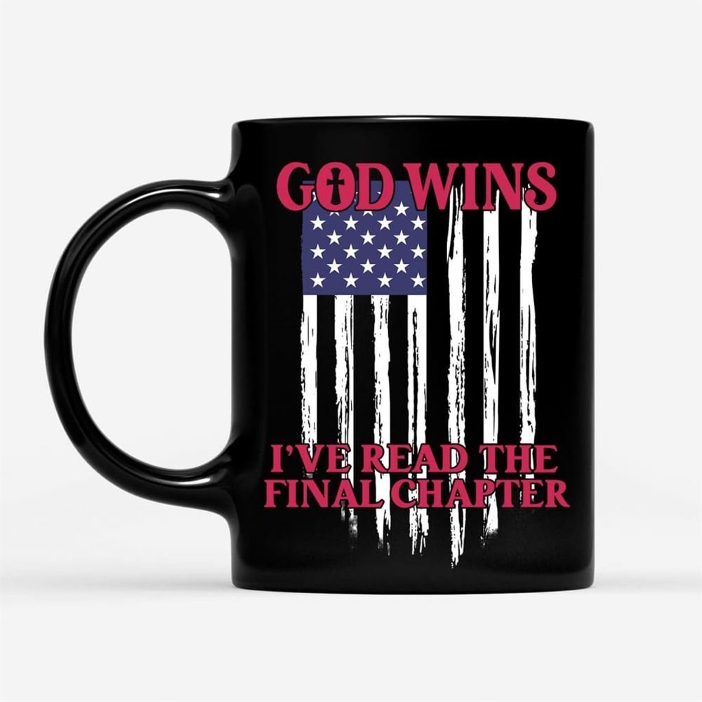 American Flag God Wins Christian Faith Coffee Mug