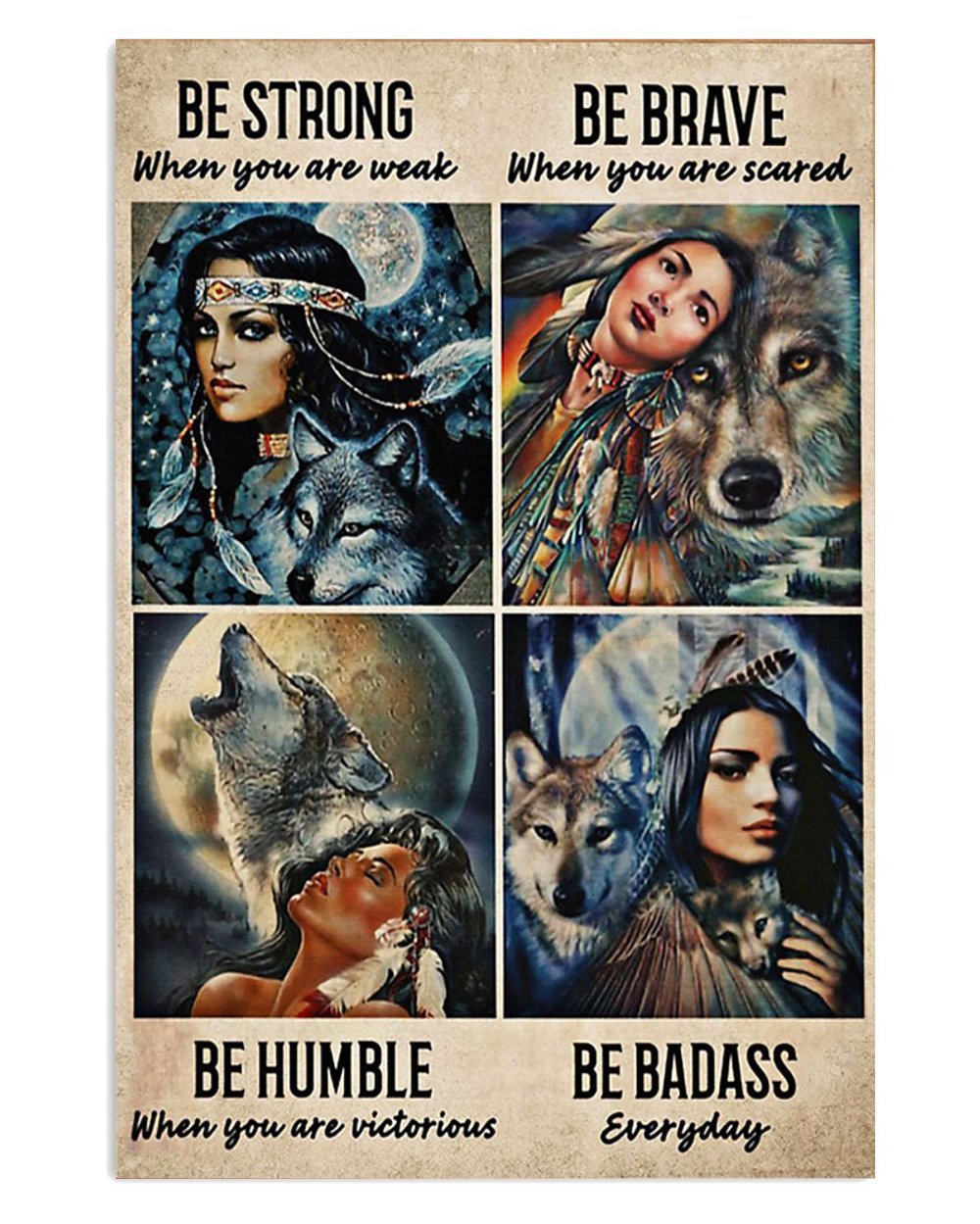 American Indian Badass Tribe Poster