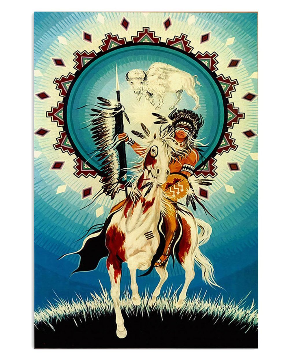 American Indian Horse Art Posters