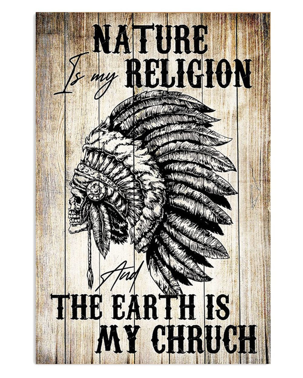 American Indian Nature Religion Poster