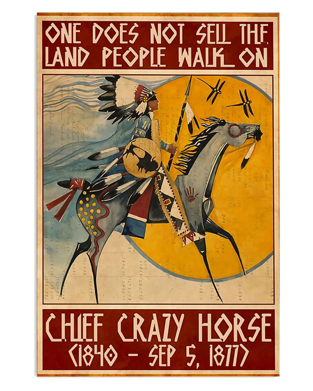 American Indian Tribe Chief Poster