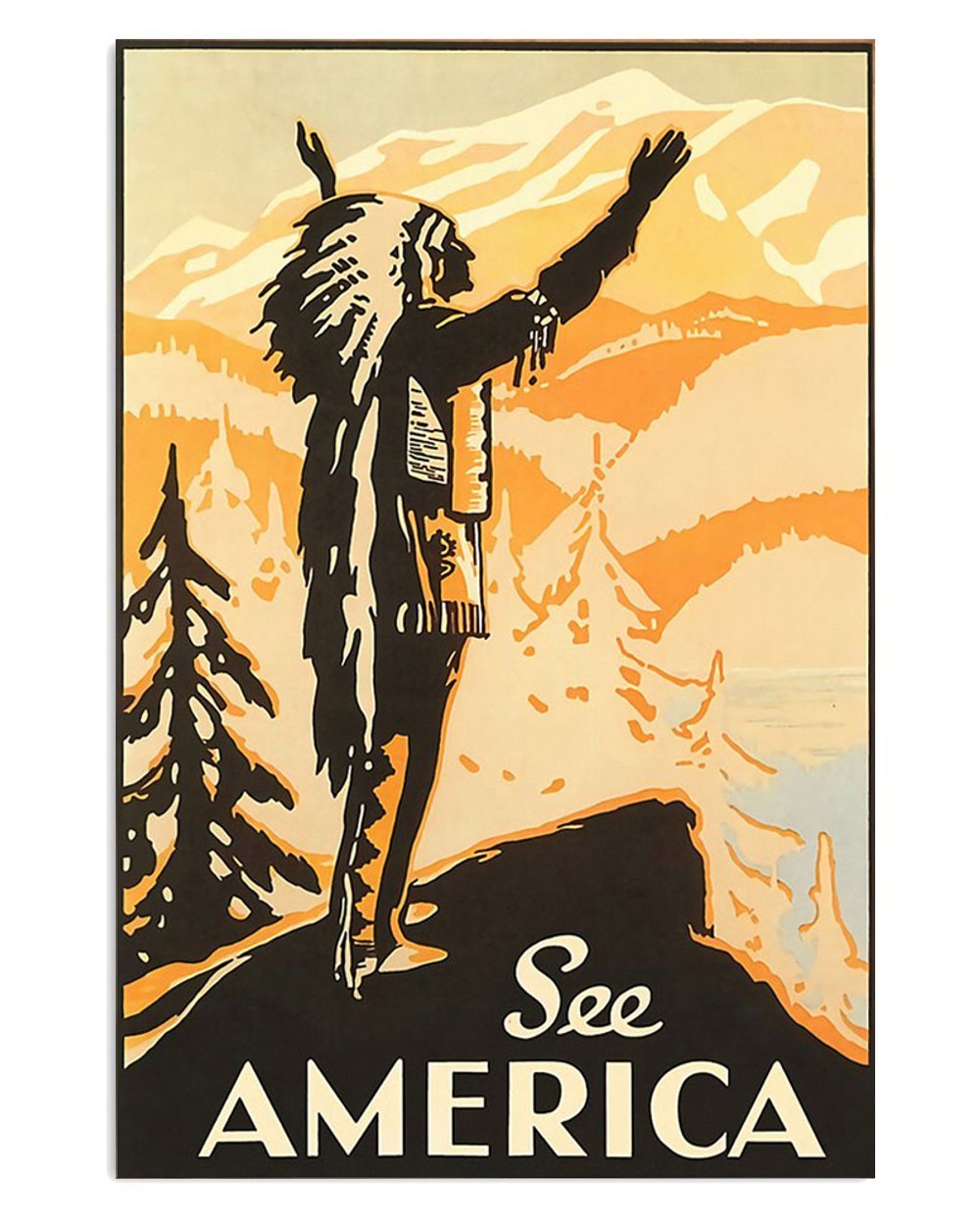 American Indian Tribe Wall Art Poster