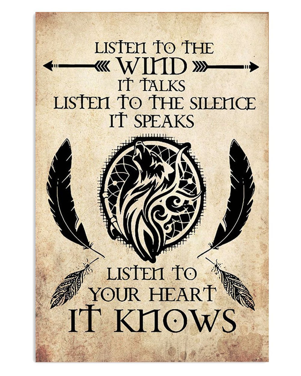 American Indian Tribe Wind Listener Poster