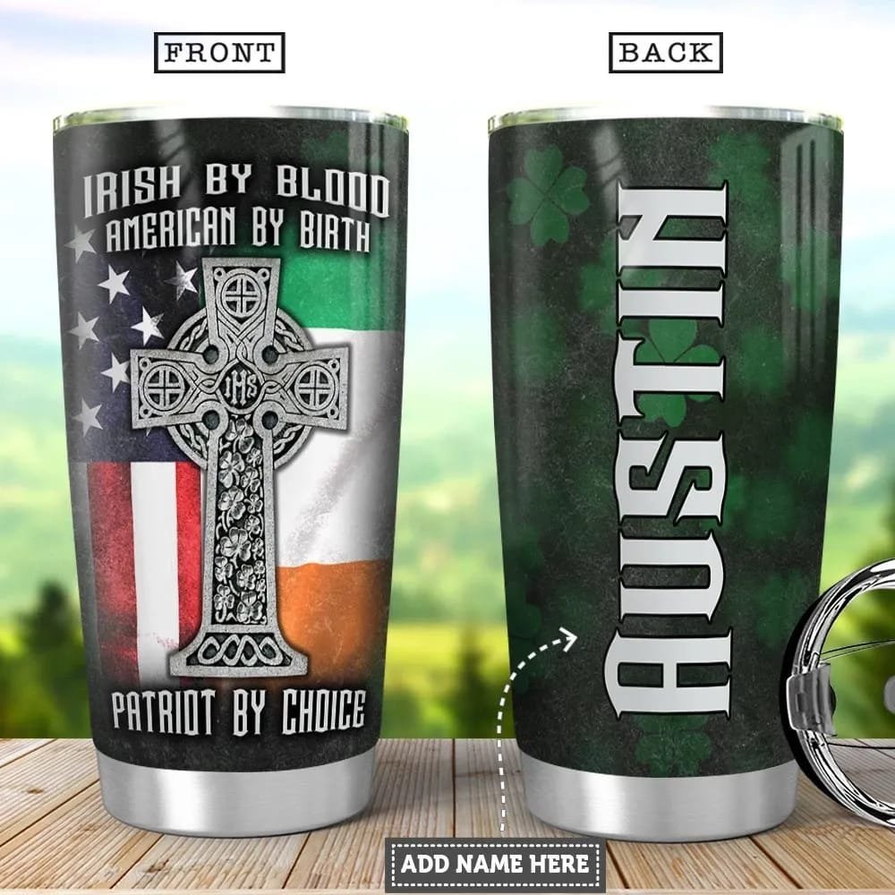 American Irish Personalized Tumbler