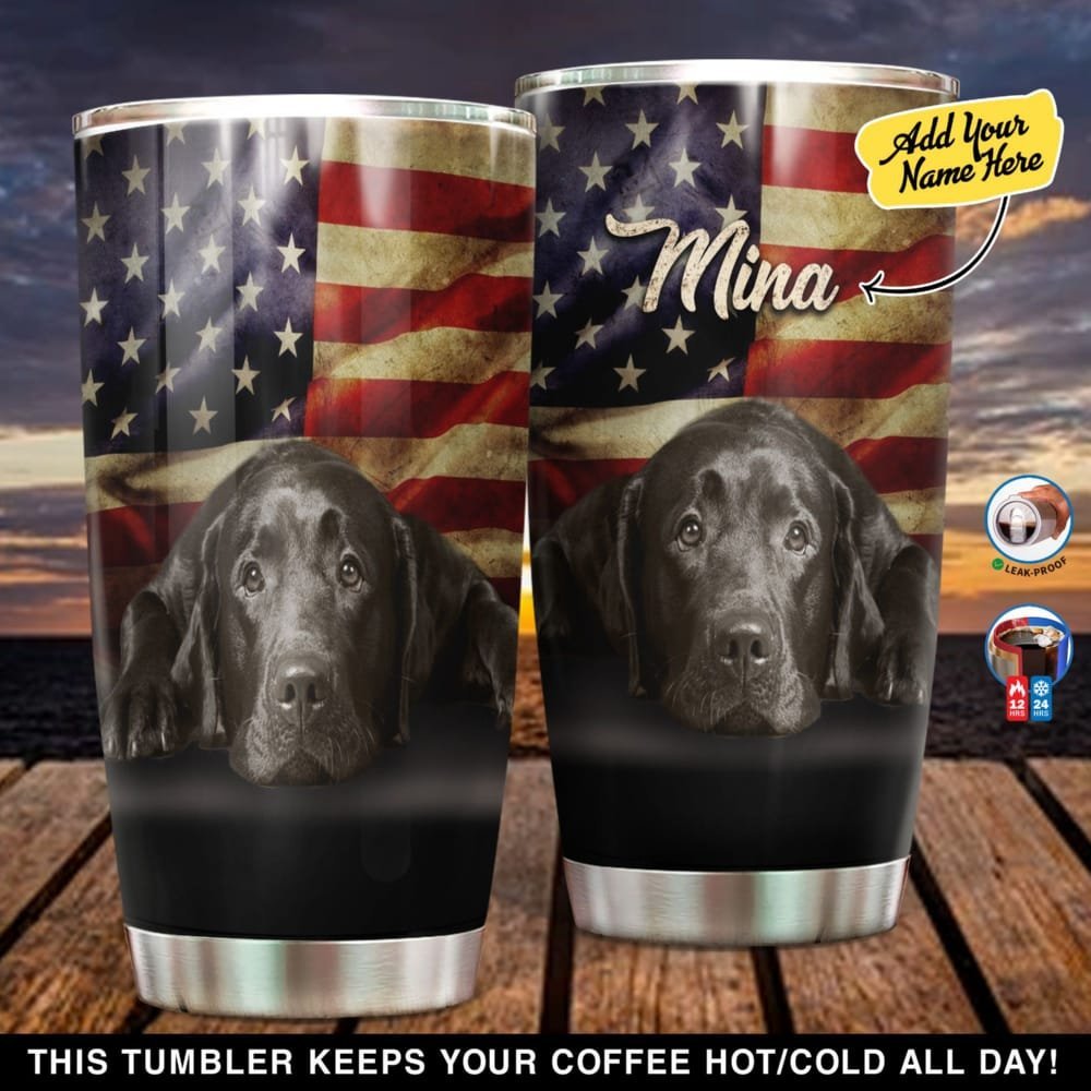 American Labrador Retriever Personalized Tumbler