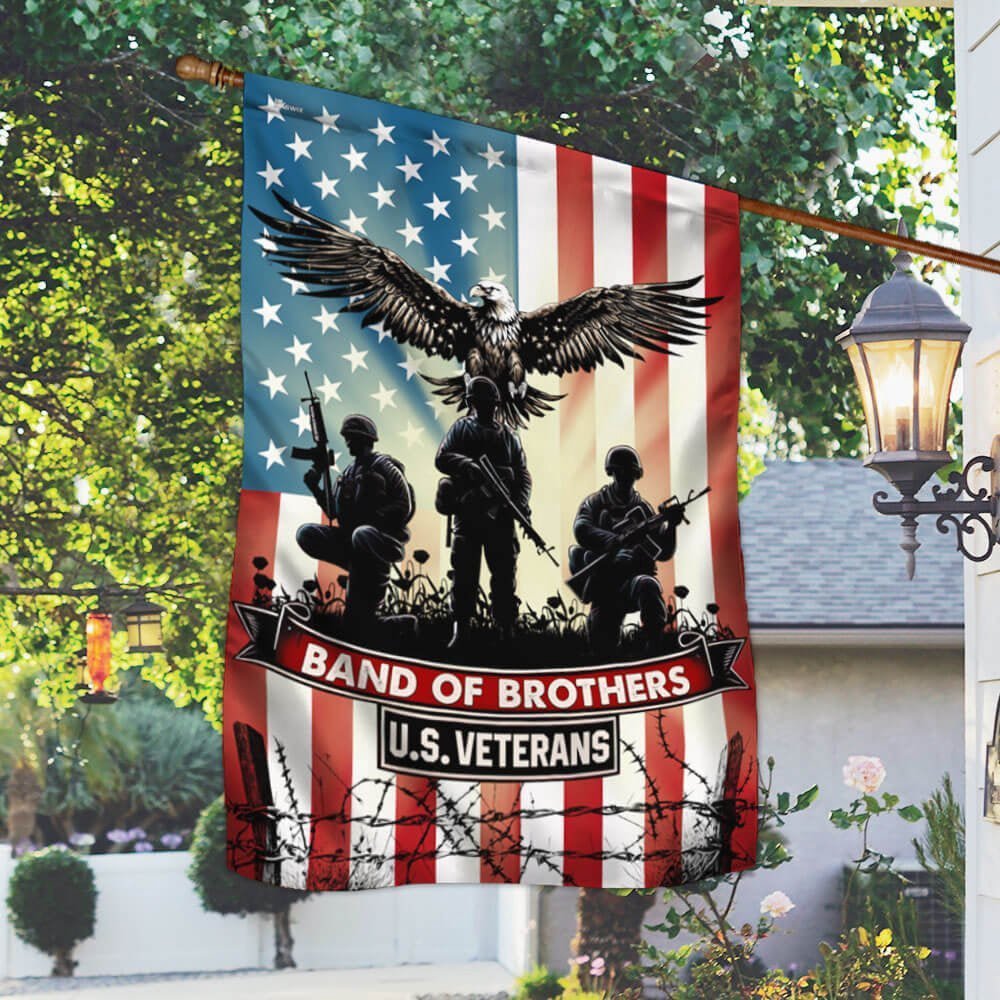 American Patriot Garden Flag for US Veterans