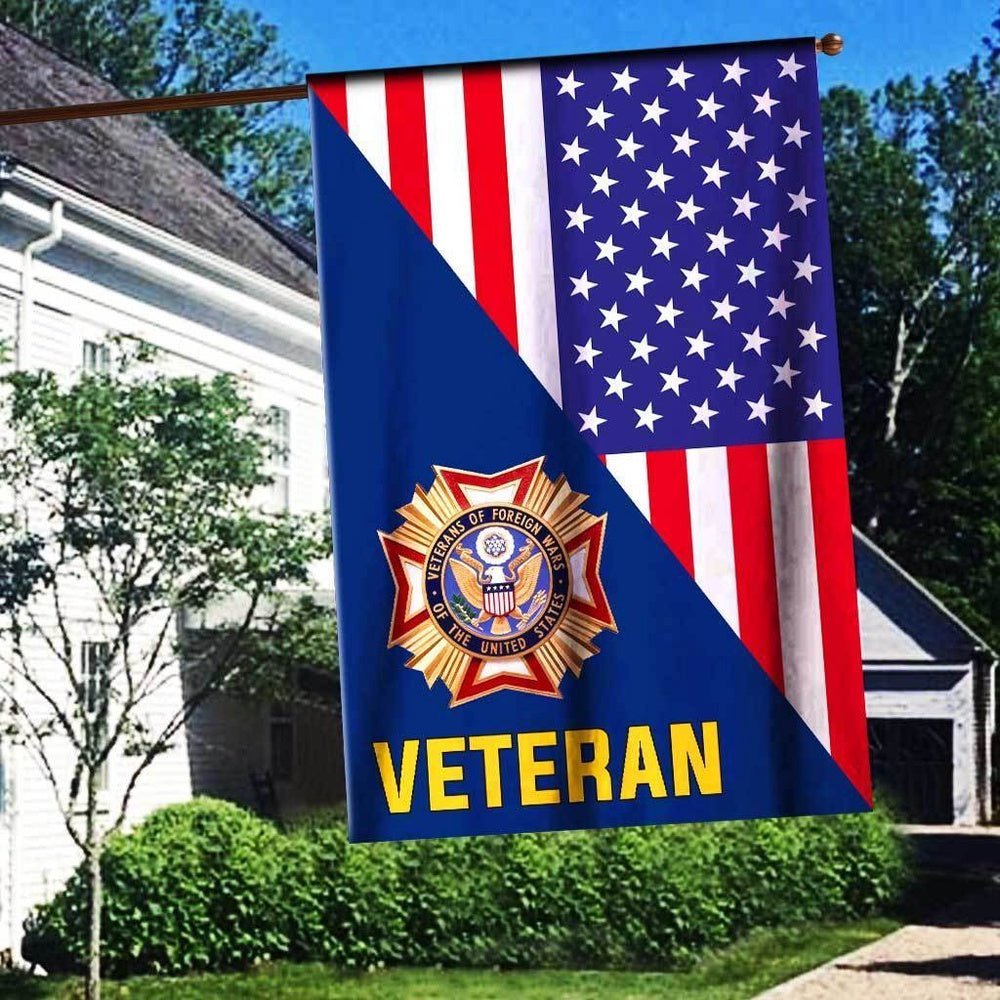 American Veteran Garden Flag Honoring VFW