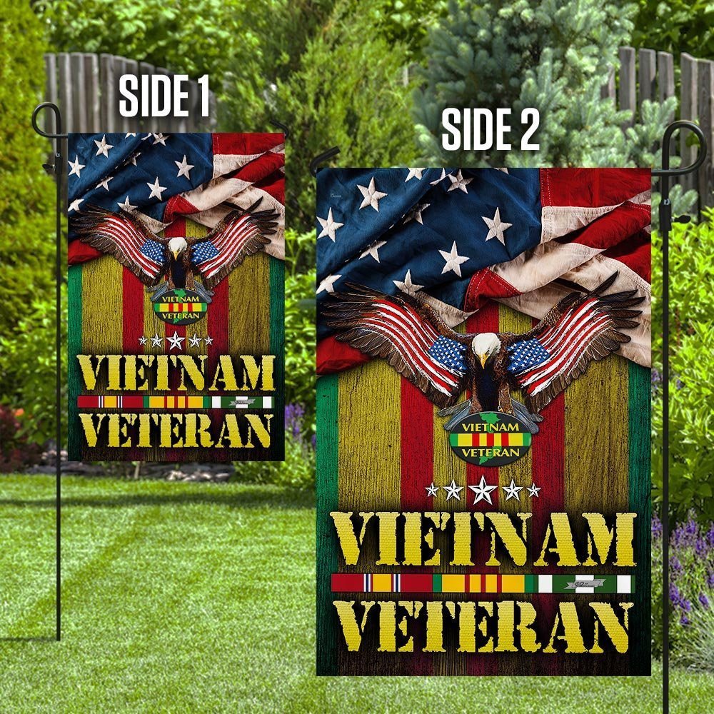 American Vietnam Veteran Patriotic Flags